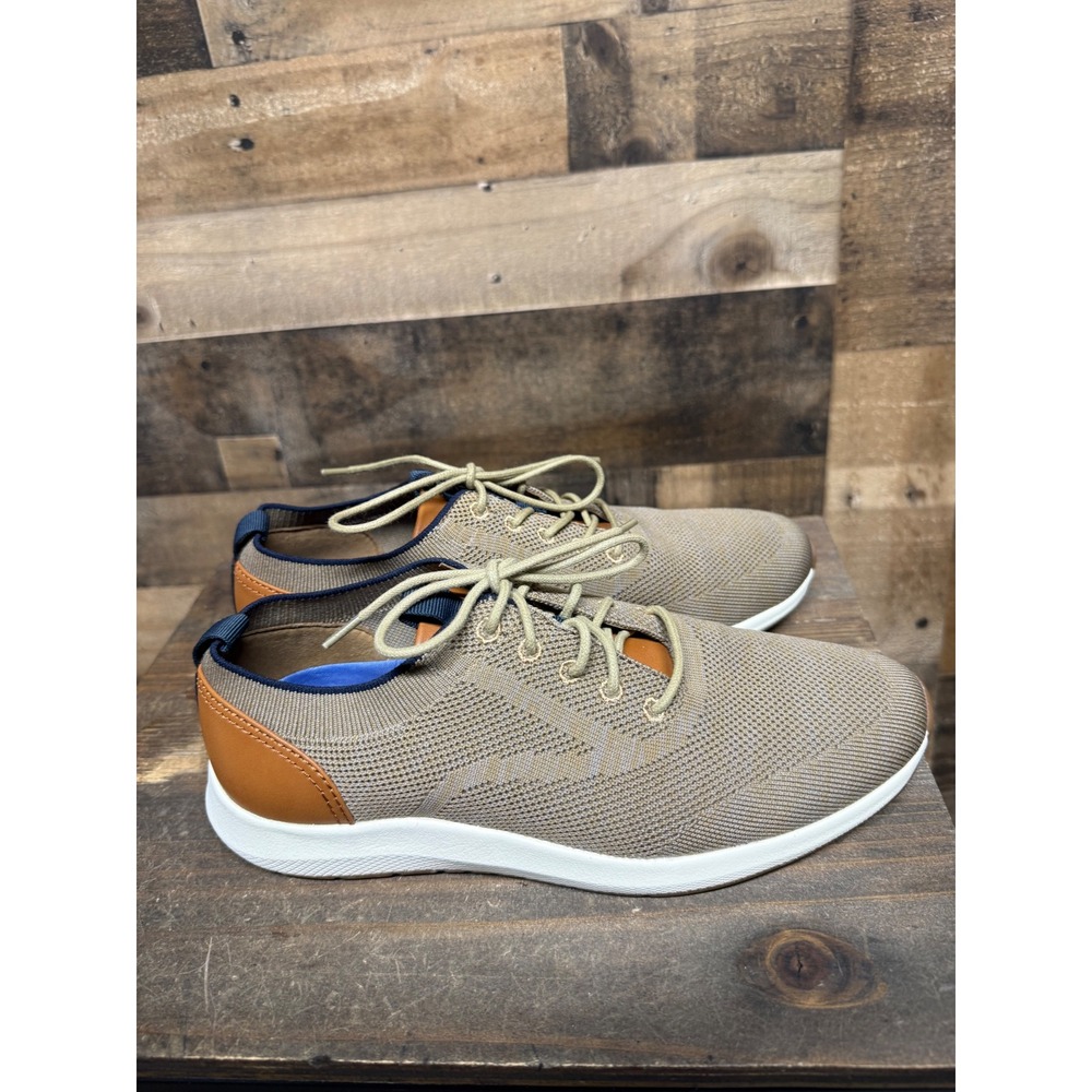 Vince Camuto Edelgard Tan Knit Lace Up Sneakers Mens 8M VV-EDELGARD - Picture 4 of 8